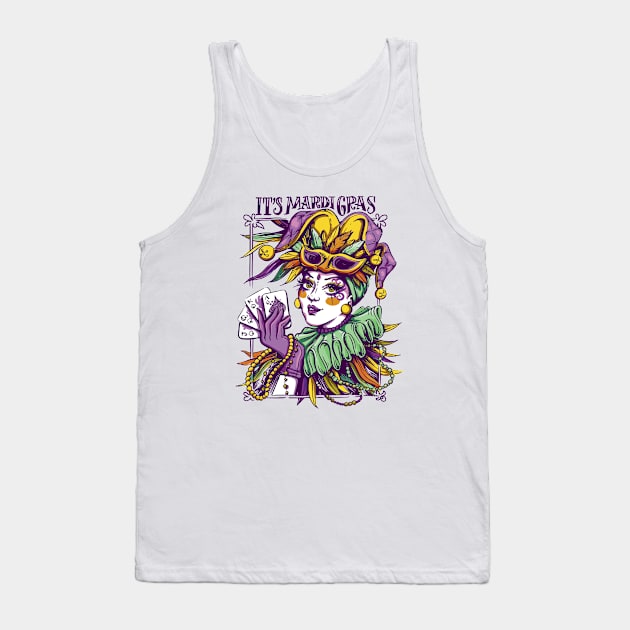 Mardi Gras Grape Mask Chester Head Woman Tank Top by az_Designs